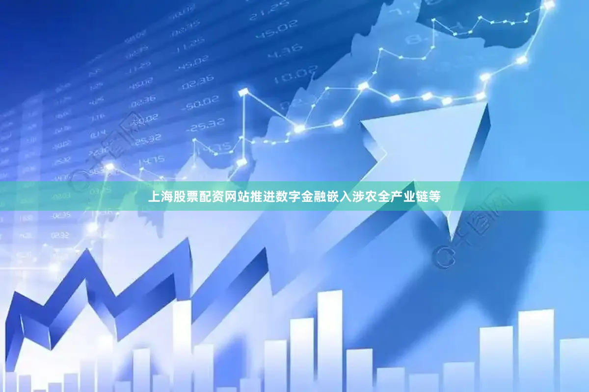 上海股票配资网站推进数字金融嵌入涉农全产业链等