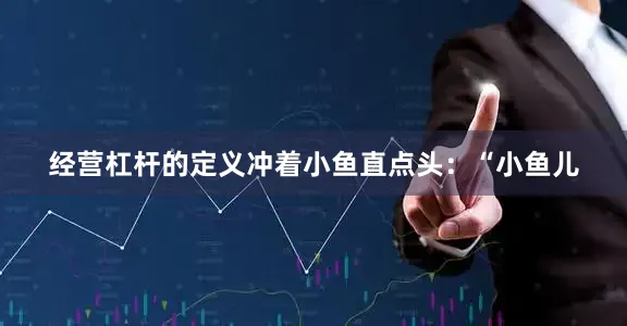经营杠杆的定义冲着小鱼直点头：“小鱼儿